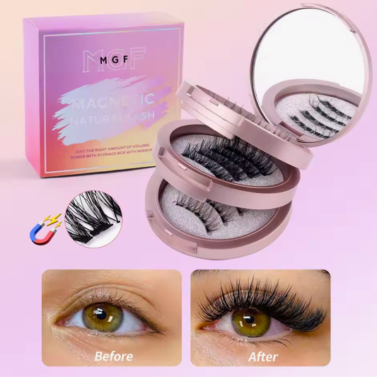 3-Pair Magnetic Lash Set with Mirror Case